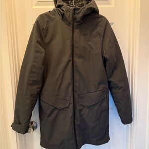 Champion Men's Dark Gray Hooded Puffer Jacket